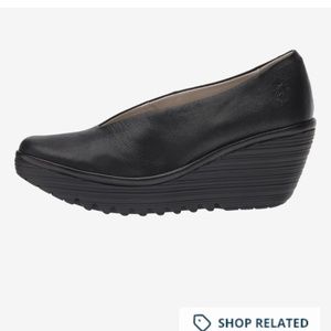 USED TWICE - TEAL GREEN FLY LONDON YAZ - SIZE 40